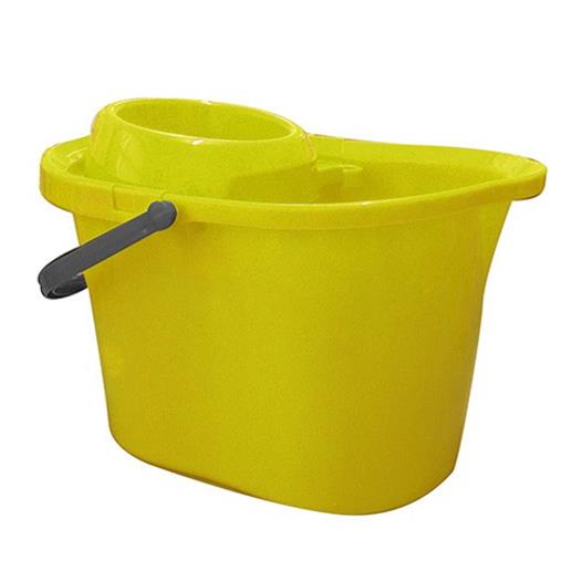 Plastic Mop Bucket Yellow Cleaning and Hygiene Distributors