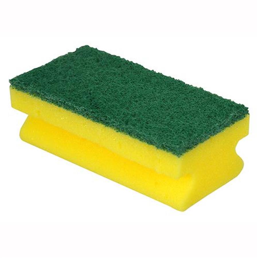 Sponge Scourer White & Green Singles