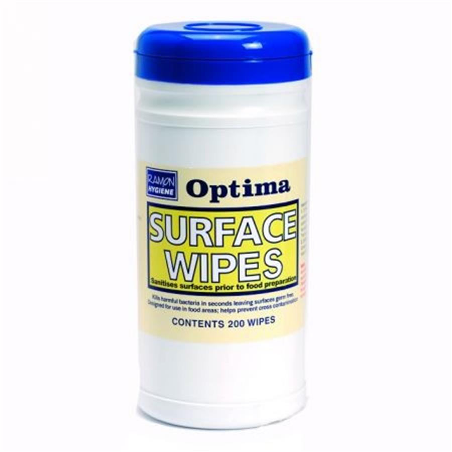 Optima Surface Sanitizer Wipes tub x 200