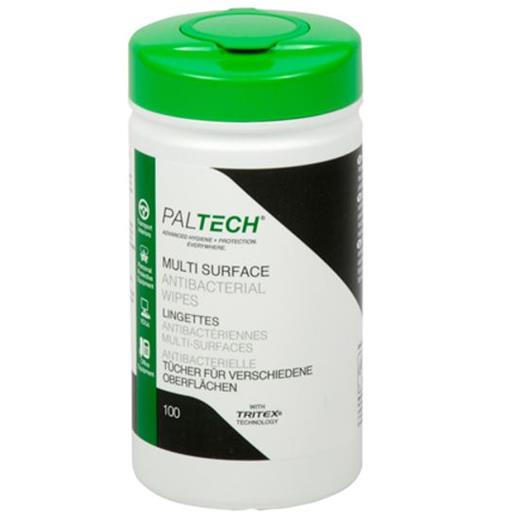 PALTECH Multi Surface Antibacterial Wipes 100 Cleaning and Hygiene