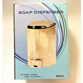 SOAP DISPENSER - 900ML REFILLABLE - TRANSPARENT