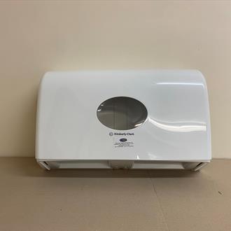 KC6947 AQUARIUS TWIN JUMBO TOILET ROLL DISPENSER