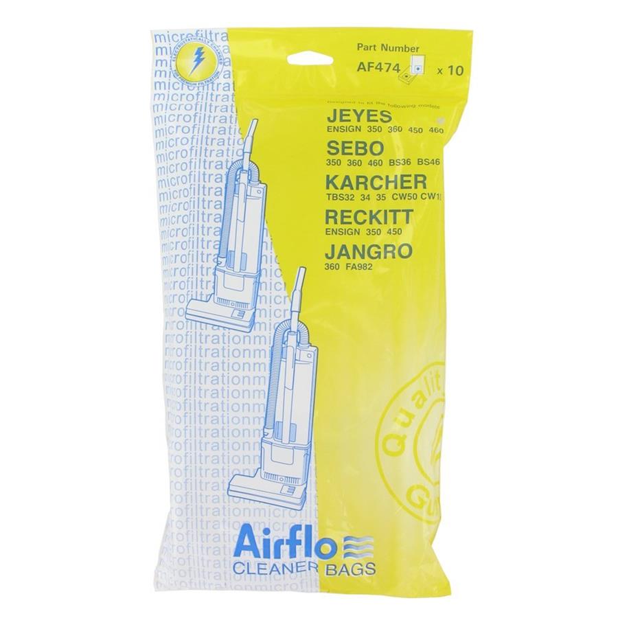 AF474 - PATTERN BAG FOR SEBO 360 UPRIGHT / RECKITT ENSIGN 1x10