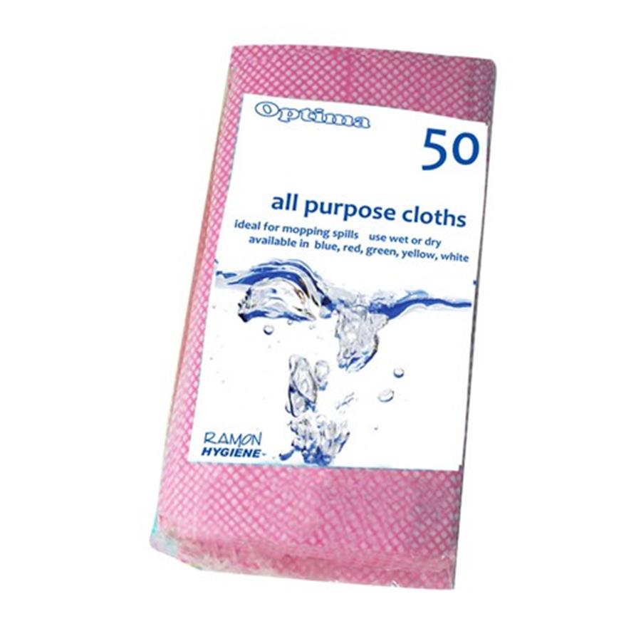 All Purpose Cloth Red pack x 50
