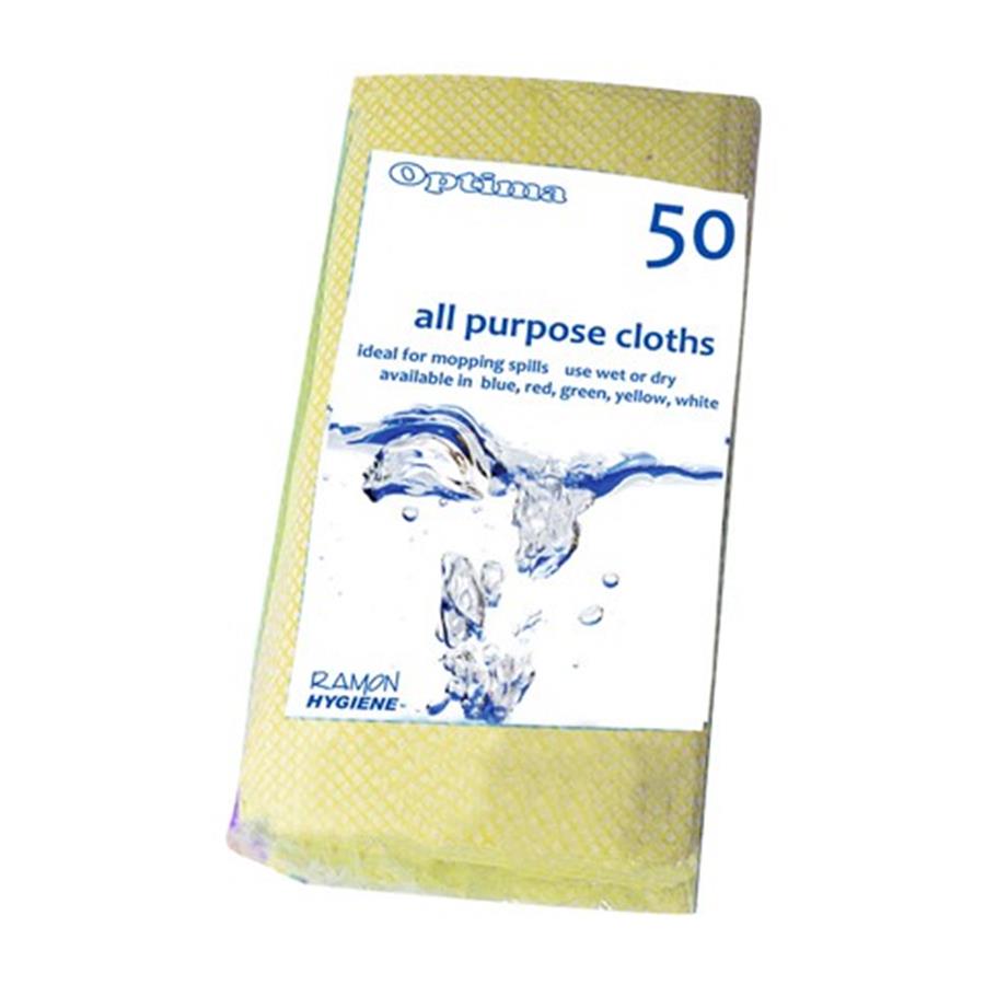 All Purpose Cloth Yellow pack x 50