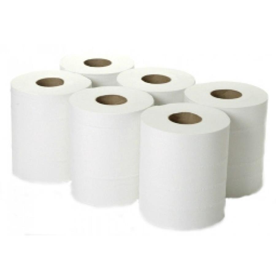 CENTREFEED ROLL (WHITE) 2 PLY -  6 ROLLS x 150M