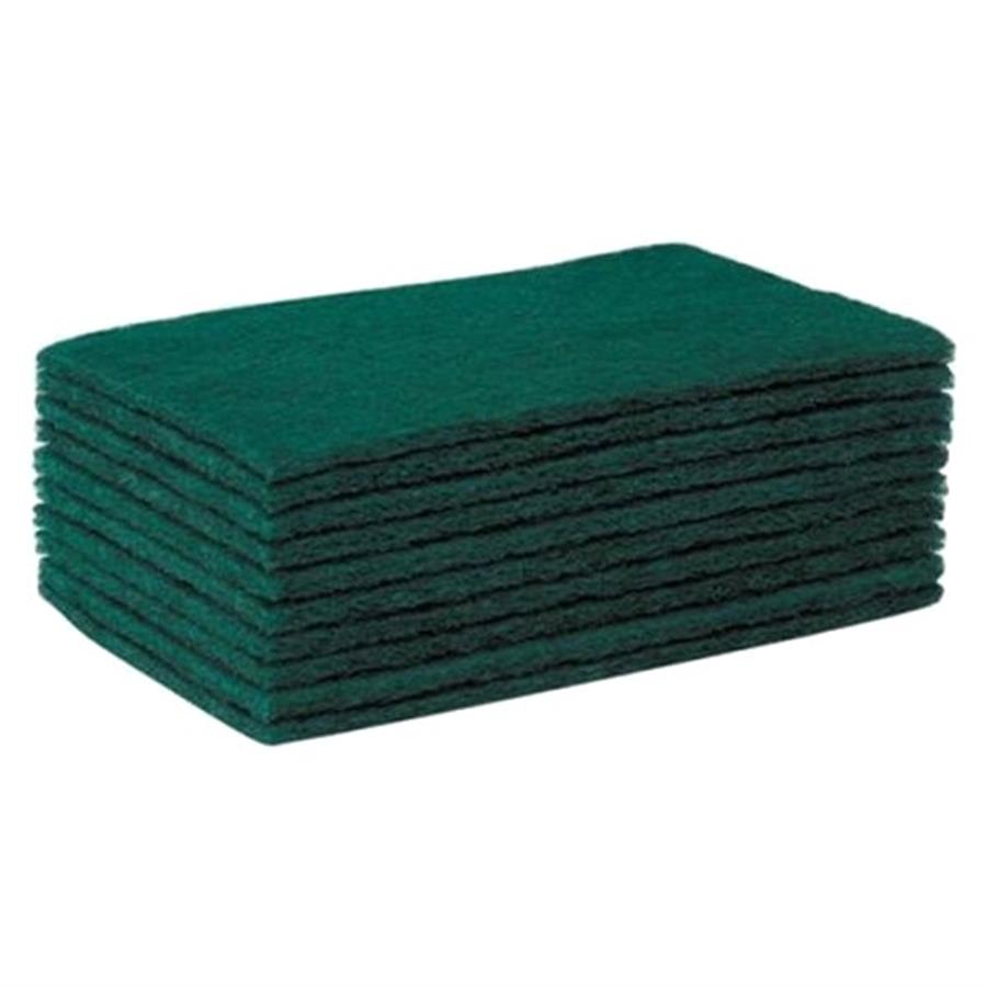 CONTRACT SCOURERS - GREEN 9" x 6" (10)