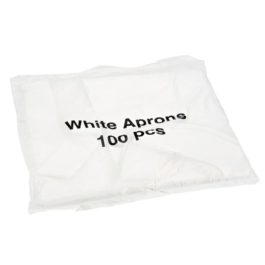 DISPOSABLE APRONS WHITE