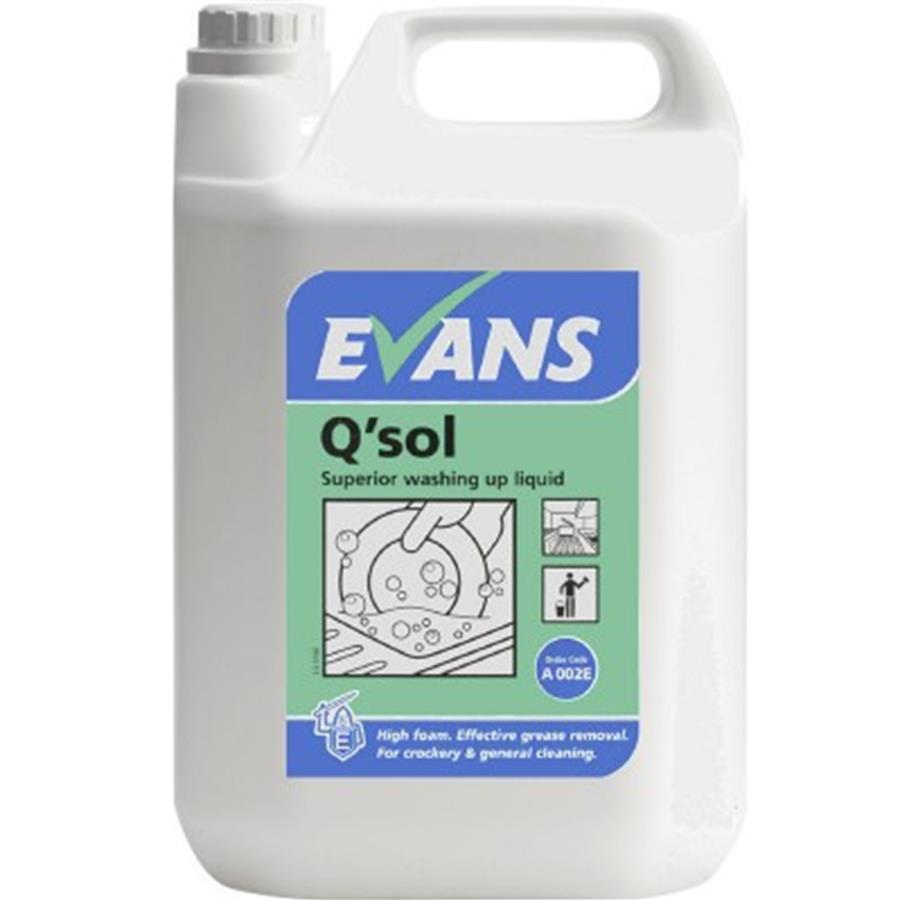 EVANS Q-SOL WASHING UP LIQUID 5LTR