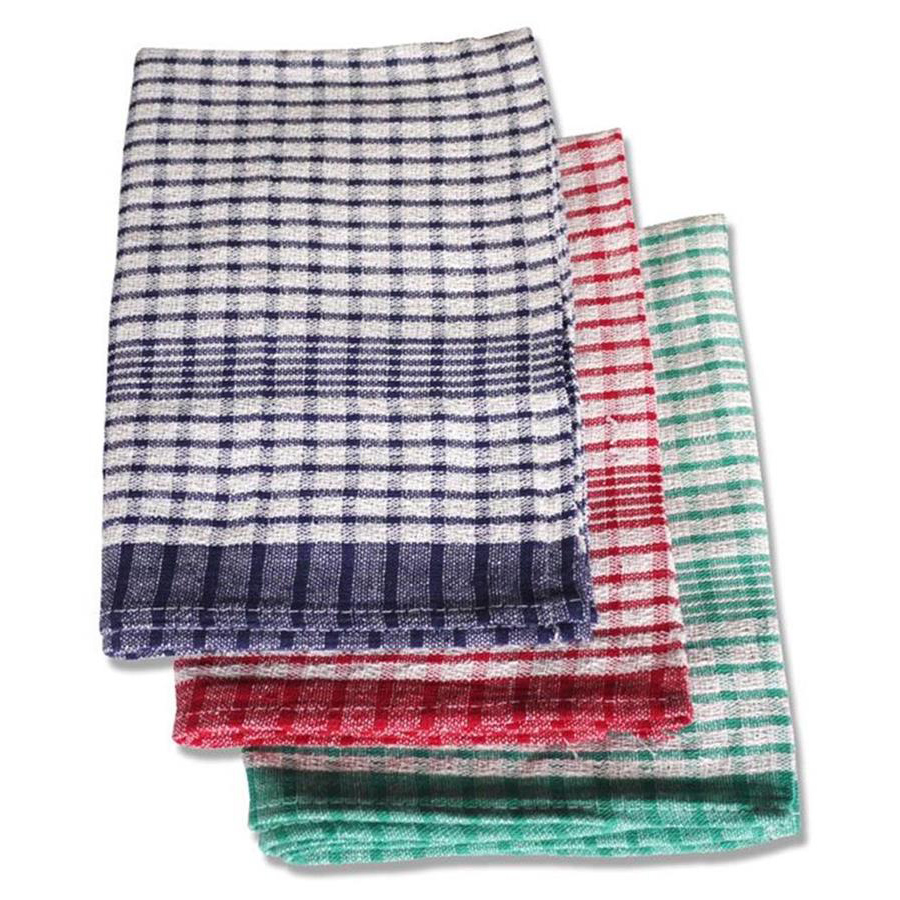 TEA TOWEL (CHECK TWILL PREMIUM QUALITY)  X10