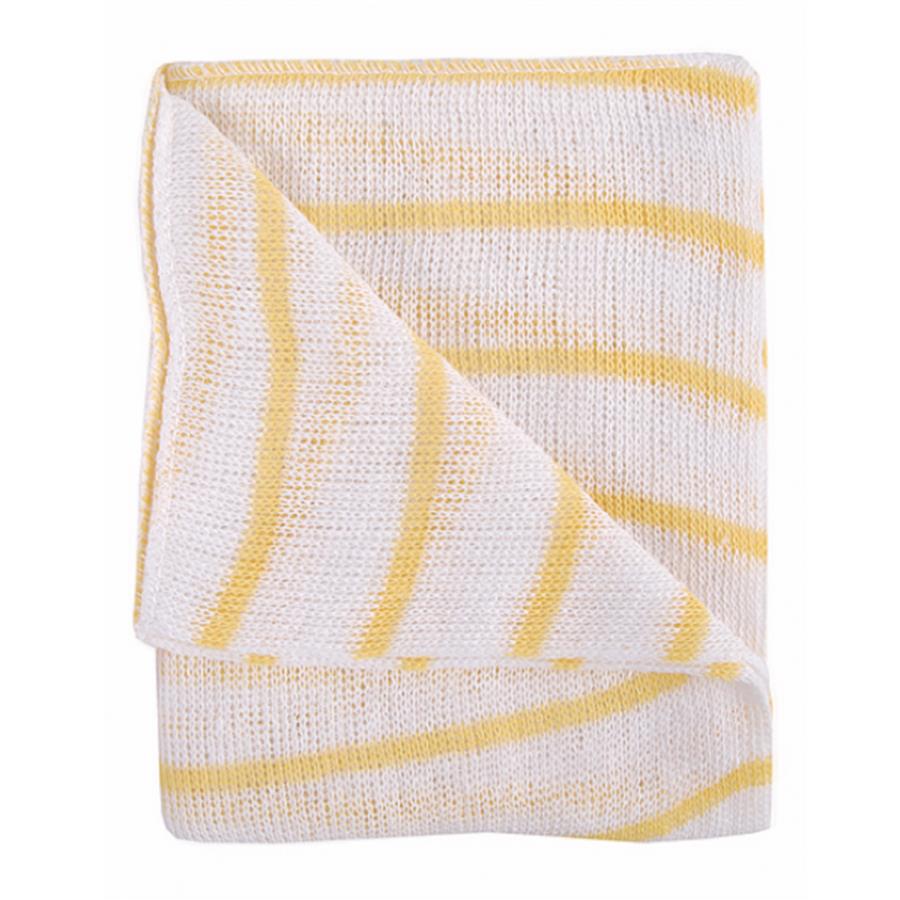 Stripe Dishcloth x 10 - Yellow