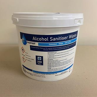 ALCOHOL SANITISER WIPES (250 wipes)